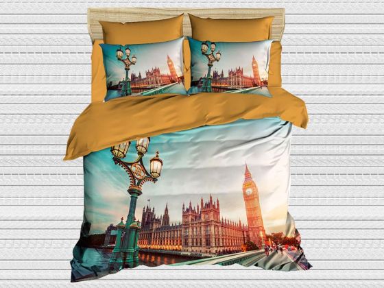 Digital Printed 3d Double Duvet Cover Set Londra