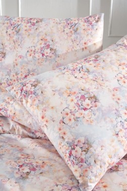 Birsen Bedding Set 3 Pcs, Duvet Cover 200x220, Pillowcase, Double Size, Self Patterned, Wedding, Daily use - Thumbnail