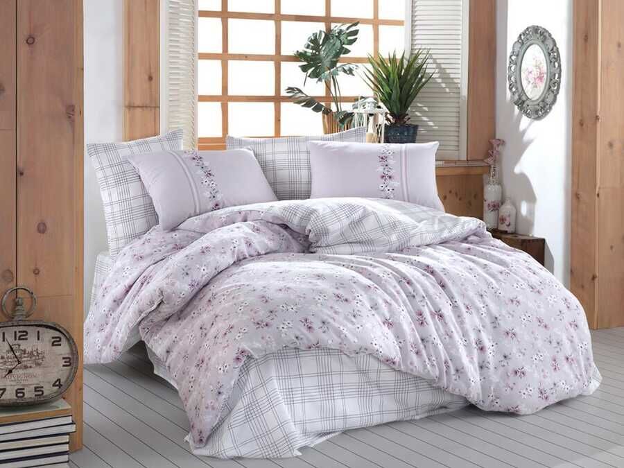 Carmen Single Duvet Cover Set Lilac