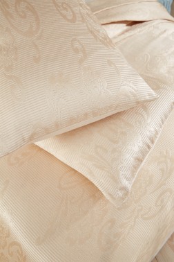 Dowry World Lale Double Bedspread - Cappucino - Thumbnail