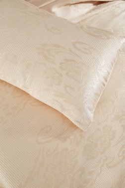 Dowry World Lale Double Bedspread - Cappucino - Thumbnail