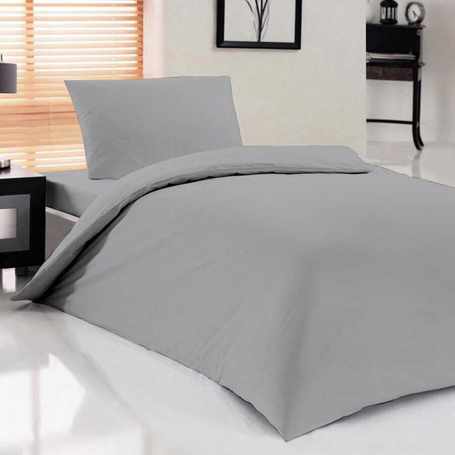  Dowry World Pure Single Duvet Cover Set Grey