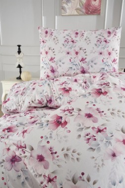 Elay Bedding Set 3 Pcs, Duvet Cover 200x220, Pillowcase, Double Size, Self Patterned, Wedding, Daily use - Thumbnail