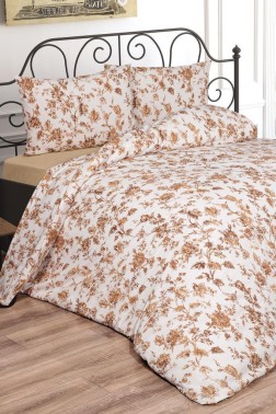 Emma Bedding Set 3 Pcs, Duvet Cover, Bed Sheet, Pillowcase, Queen Size, Self Patterned, Wedding, Daily use Yellow - Thumbnail