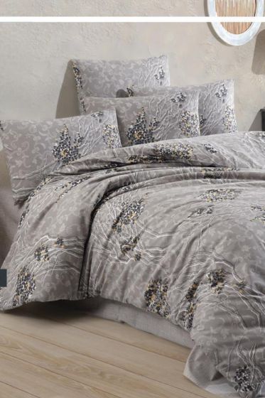 İlke Ranforce Duvet Cover Set, Duvet Cover 200x220, Sheet 240x260, Double Size, King Size