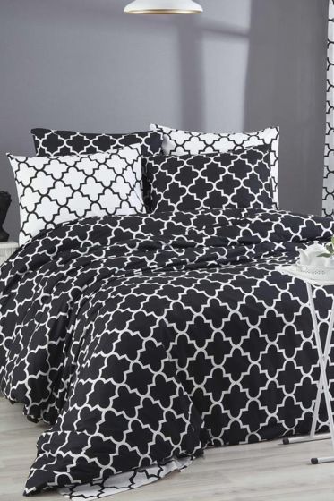 Madalyon %100 Cotton King Size Duvet Cover Set, Duvet Cover 200x220, Sheet 220x240, Double Size